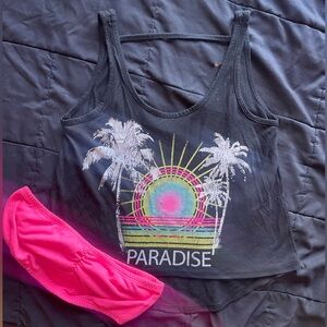 2 tank tops with bandos